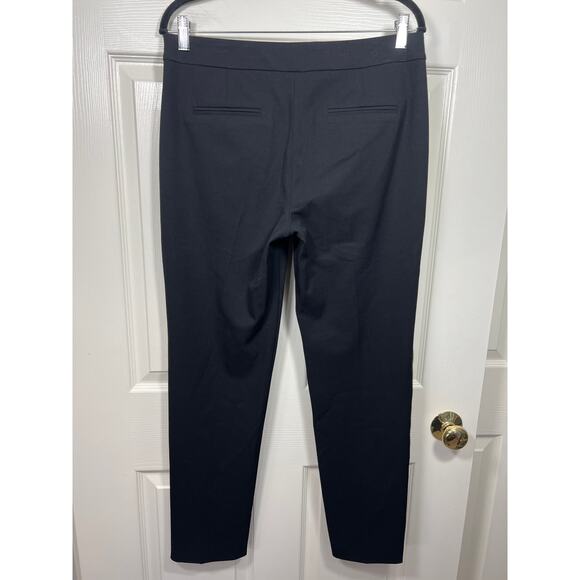 Rebecca Taylor Bella Slim Fit Zipper Sided Pants Classic Black Women's 8 - Picture 6 of 10
